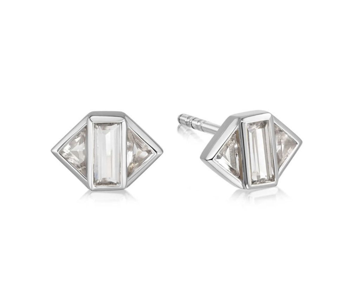 Picture of Beloved White Topaz Stud Earrings