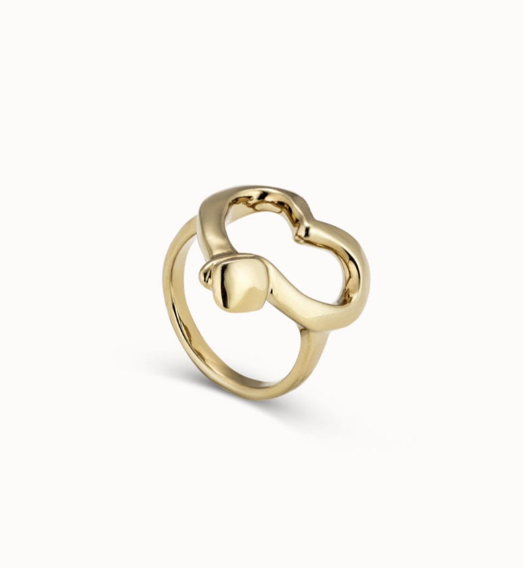 Picture of Straight To The Heart Gold Heart Ring