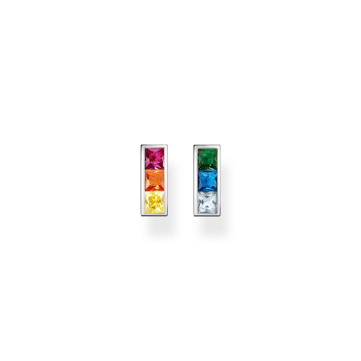 Picture of Rainbow Heritage Colourful Stone Ear Studs