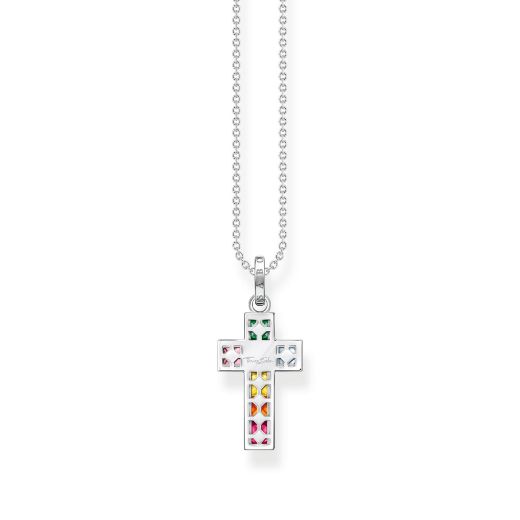 Picture of Rainbow heritage Colourful Cross Necklace