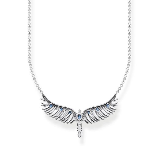 Picture of Phoenix Wings Necklace with Blue Stones