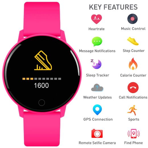 Picture of Hot Pink Series 09 Smart Watch