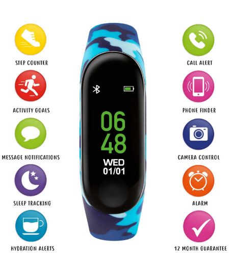 Picture of Blue Camo Children’s Smart Watch