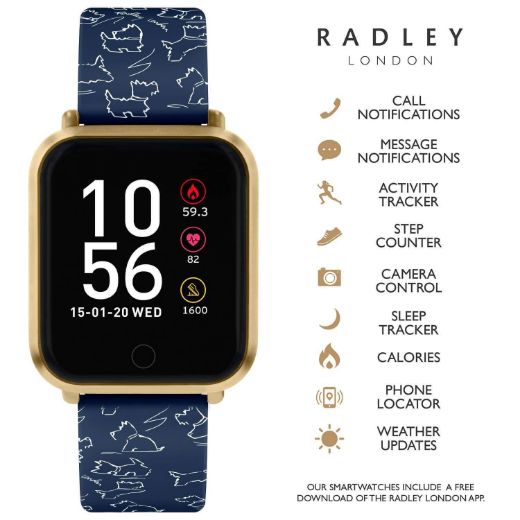 Picture of Navy Patterned Series 06 Radley Smart Watch