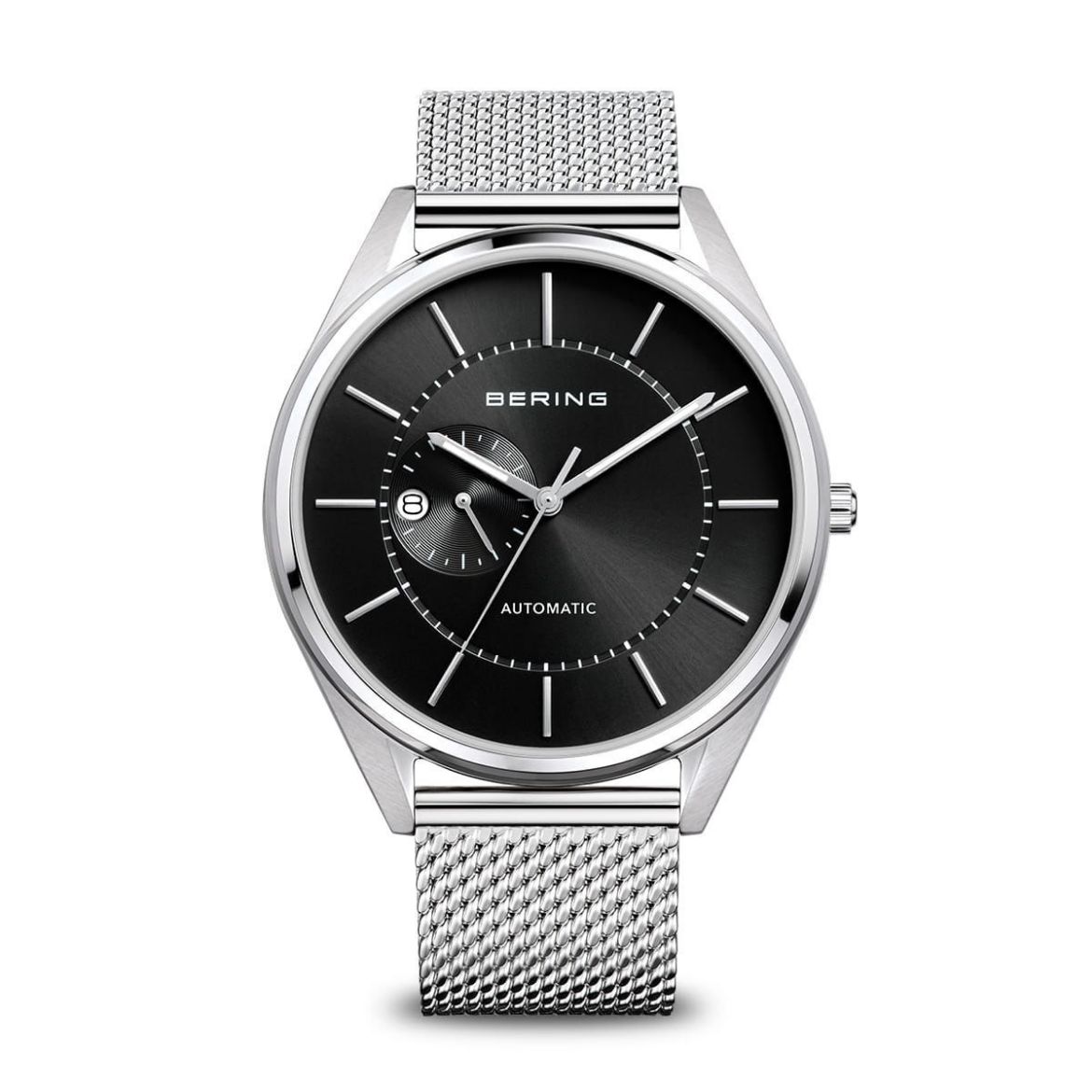 Picture of Mens Automatic Black Dial Stainless Steel with Mesh Strap
