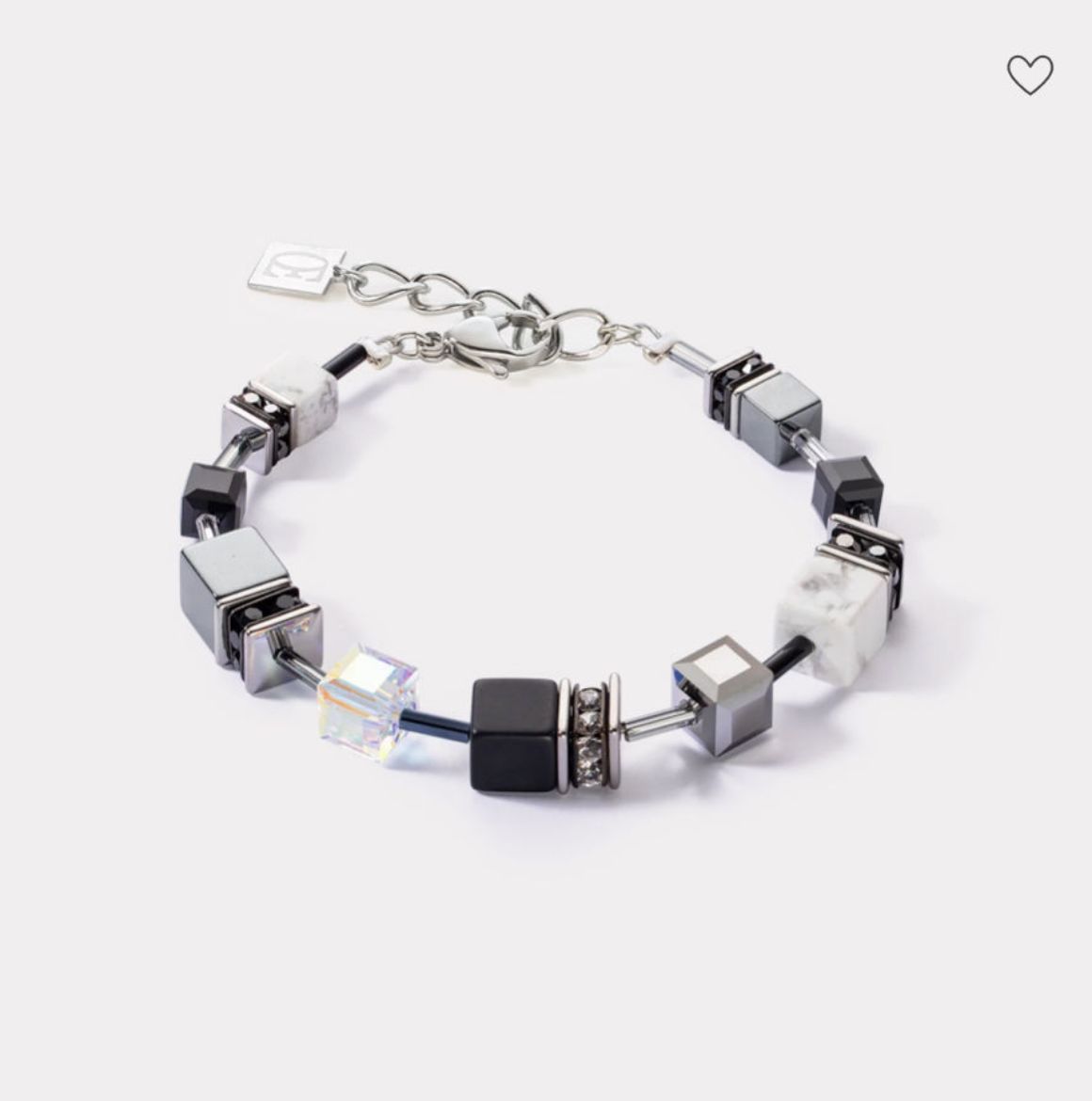 Picture of GeoCUBE® Iconic Precious Bracelet Black-White