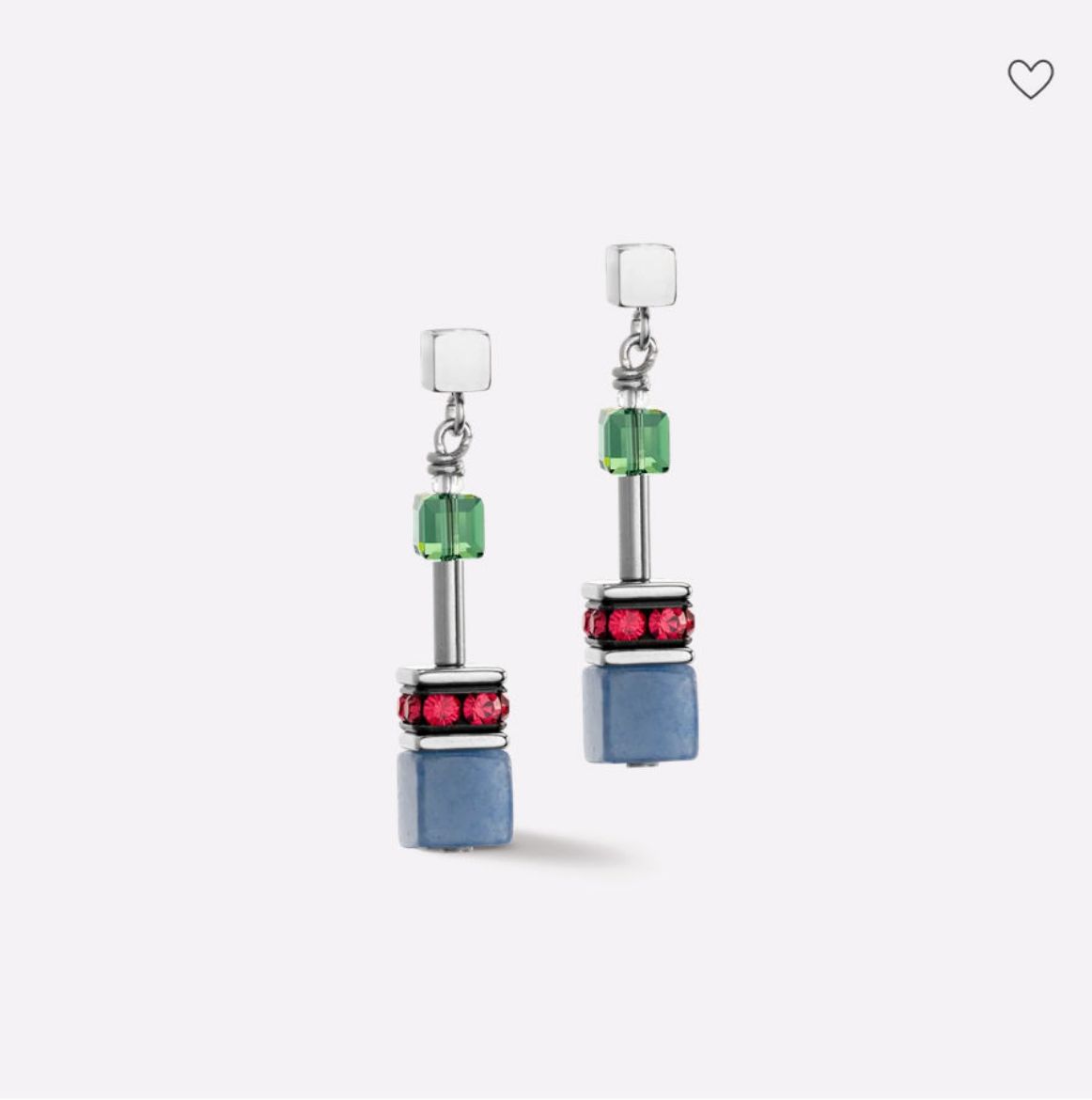 Picture of GeoCUBE® Iconic Precious Earrings Multicolour Delight