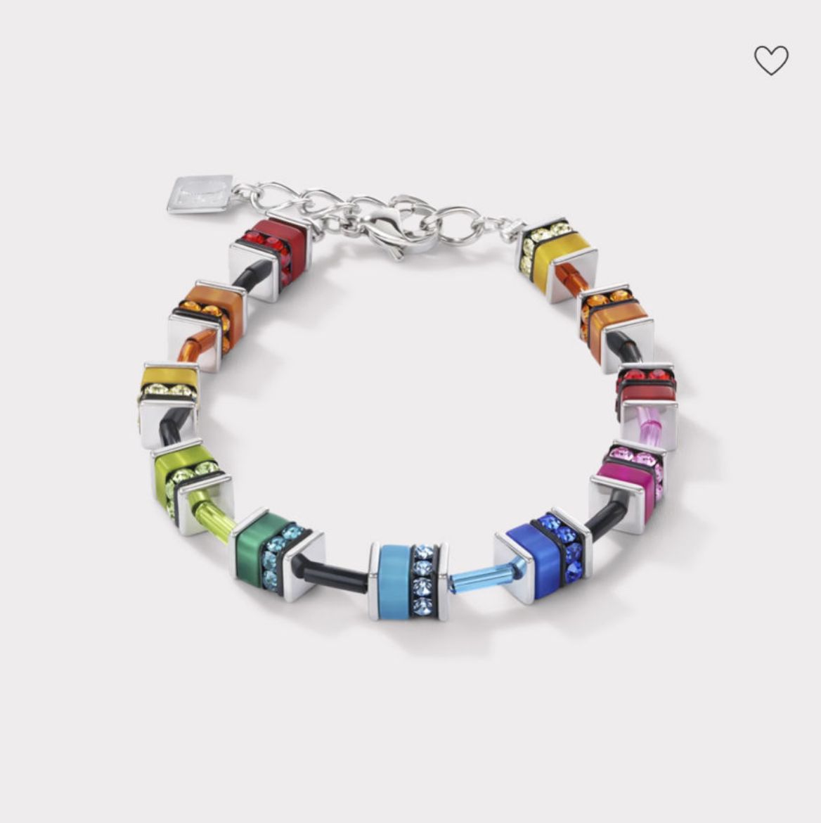 Picture of Geocube Classic Polaris And Rhinestone Multicoloured Bracelet