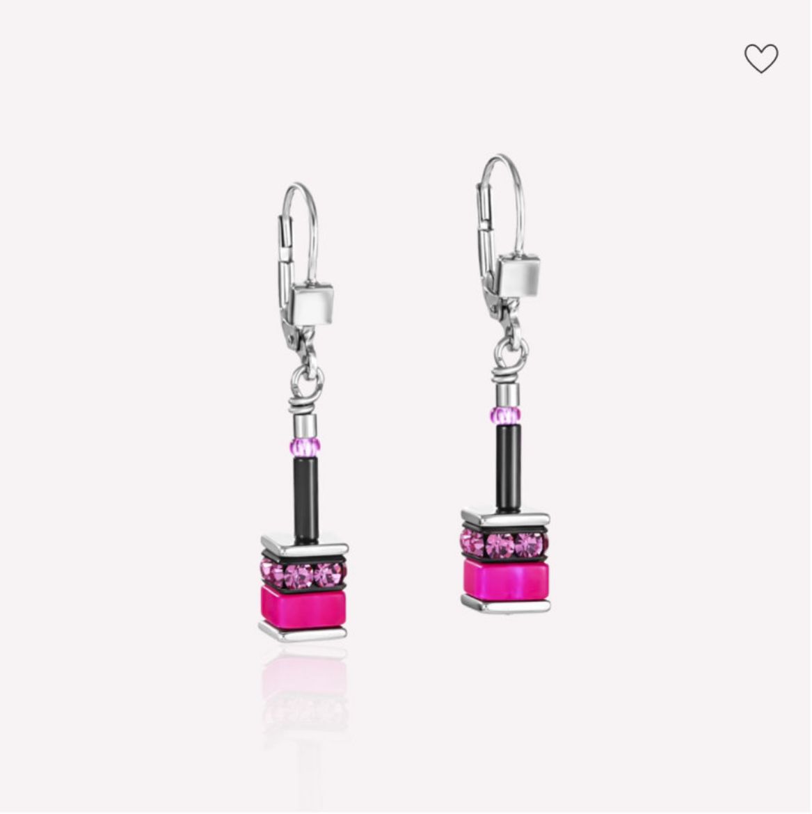 Picture of Geocube Classic Polaris And Rhinestone Multicoloured Earrings