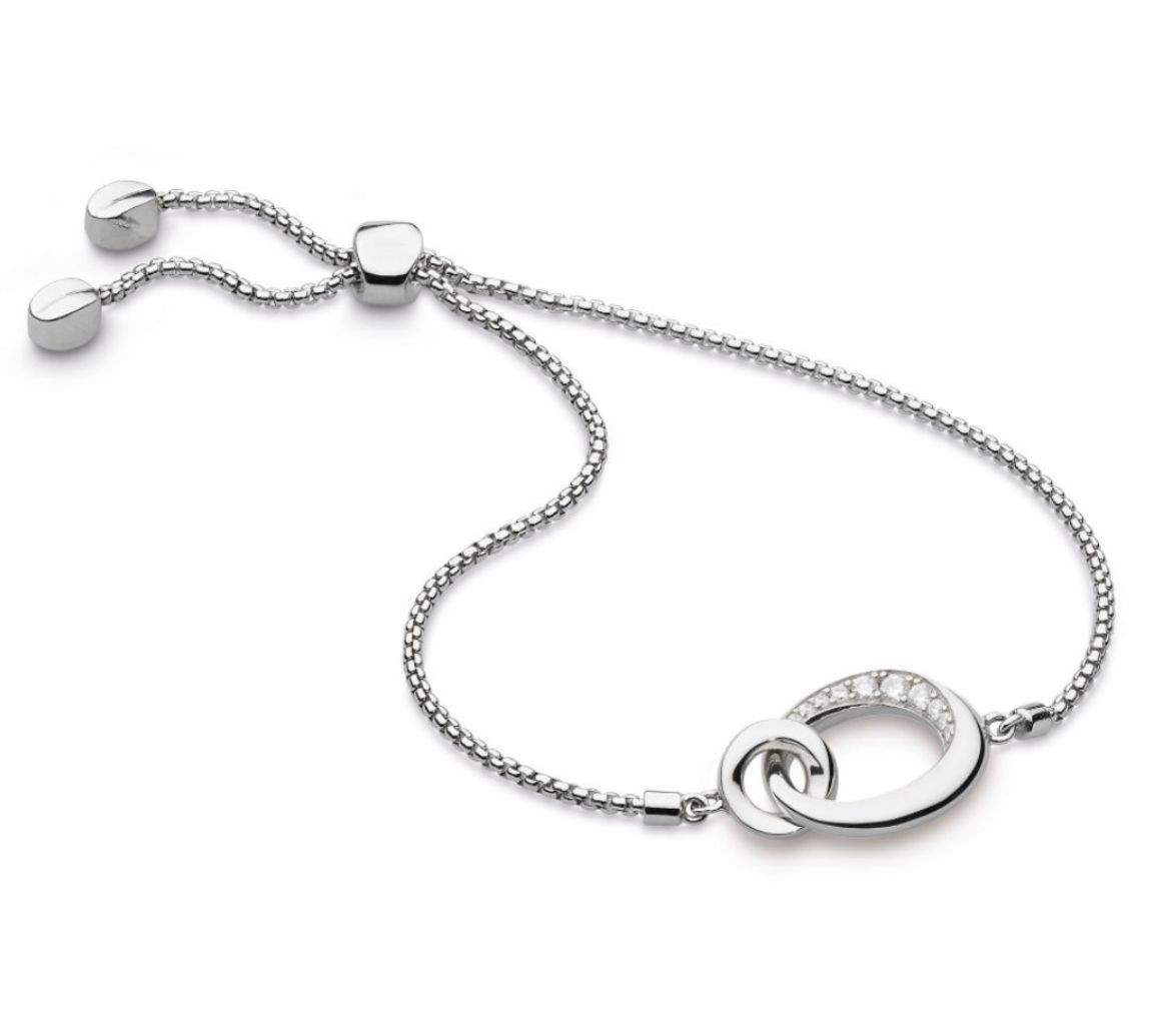 Picture of Bevel Cirque Link Pavé Toggle Bracelet