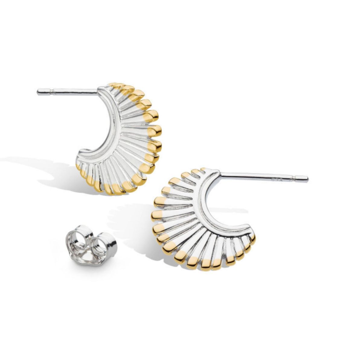 Picture of Essence Radiance Golden Small Fan Stud Earrings