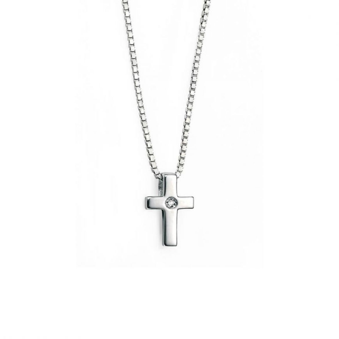 Picture of Small Cross Pendent with Diamond