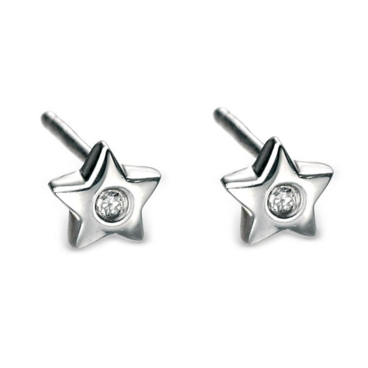Picture of Star Stud Earrings with Diamond