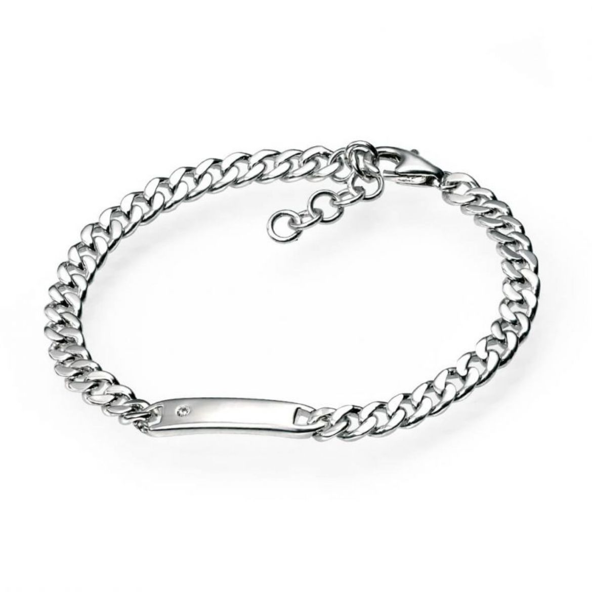 Picture of ID Bar Bracelet with Diamond 