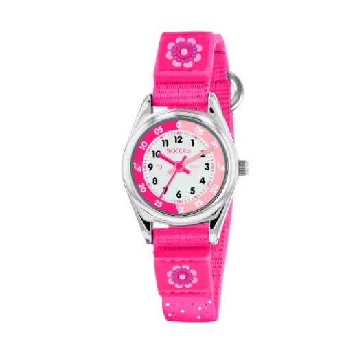 Picture of Pink Flower Velcro Time Teacher Children’s Watch