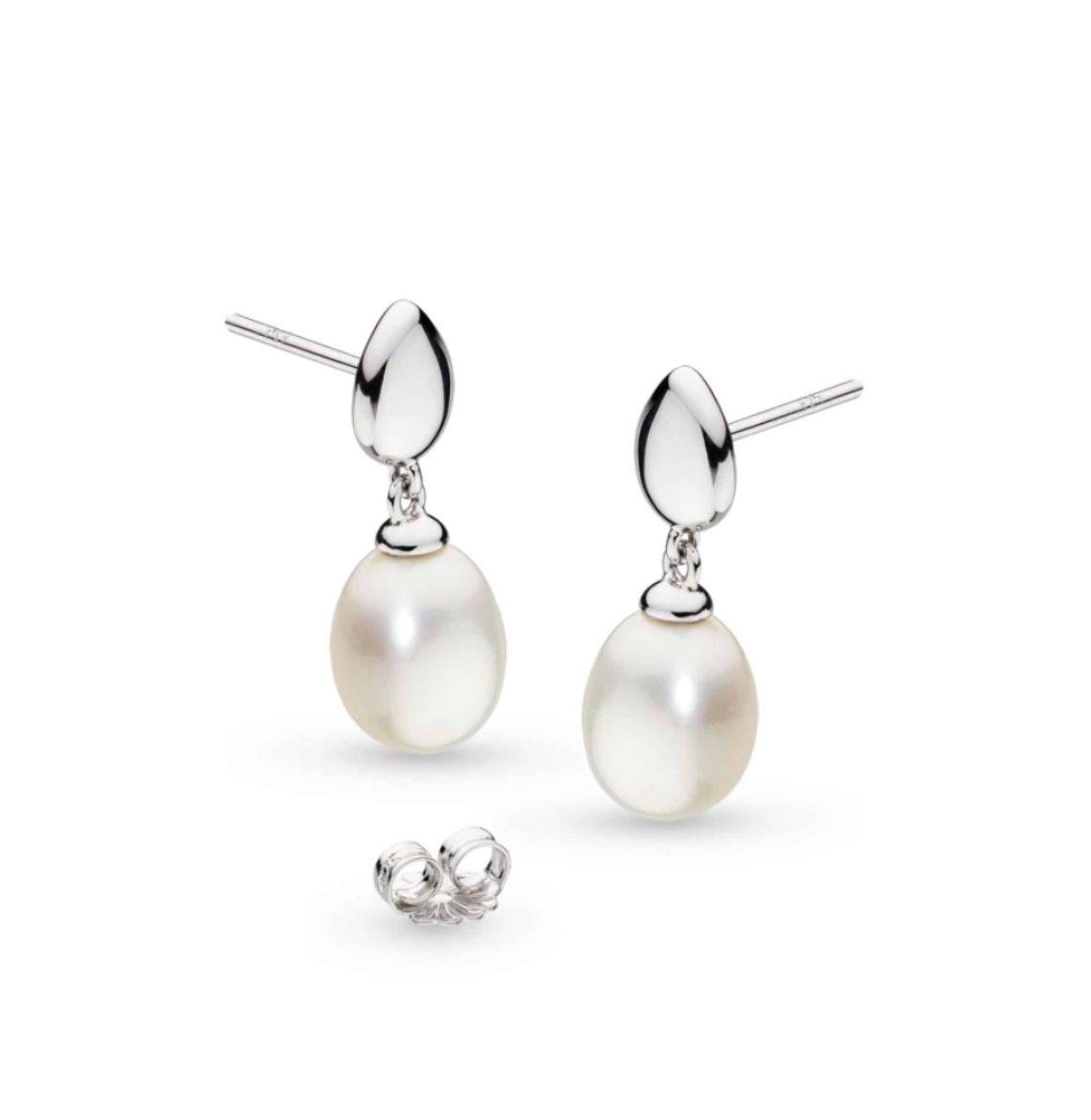 Picture of Coast Pebble Pearl Droplet Earrings