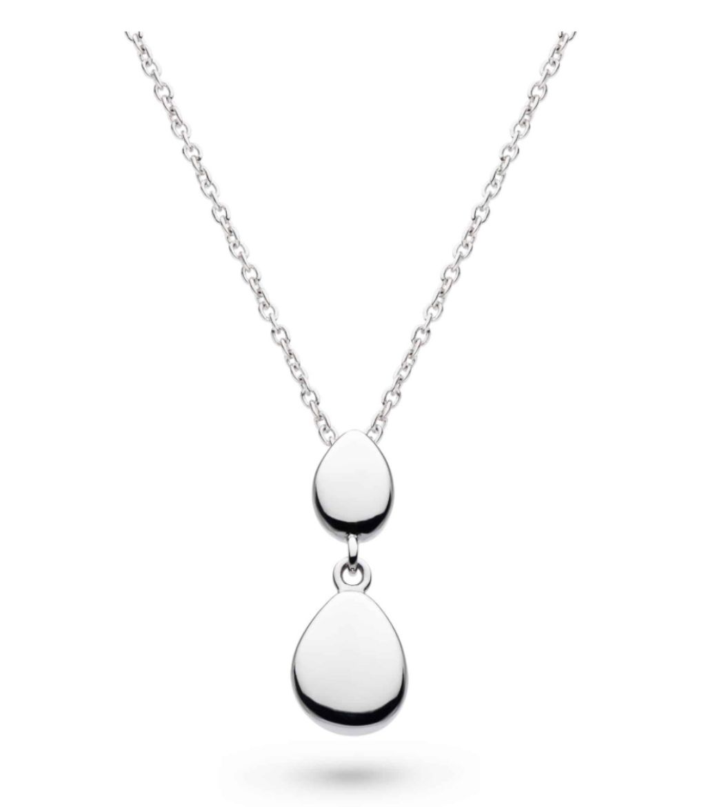 Picture of Coast Pebbles Twin Droplet Necklace