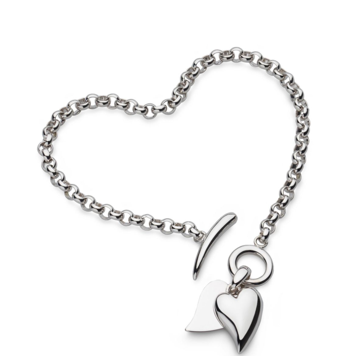 Picture of Desire Love Duet Heart T-Bar Bracelet