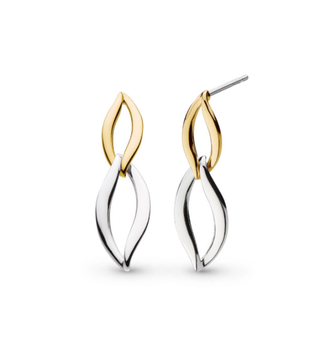 Picture of Entwine Twine Link Golden Drop Earrings