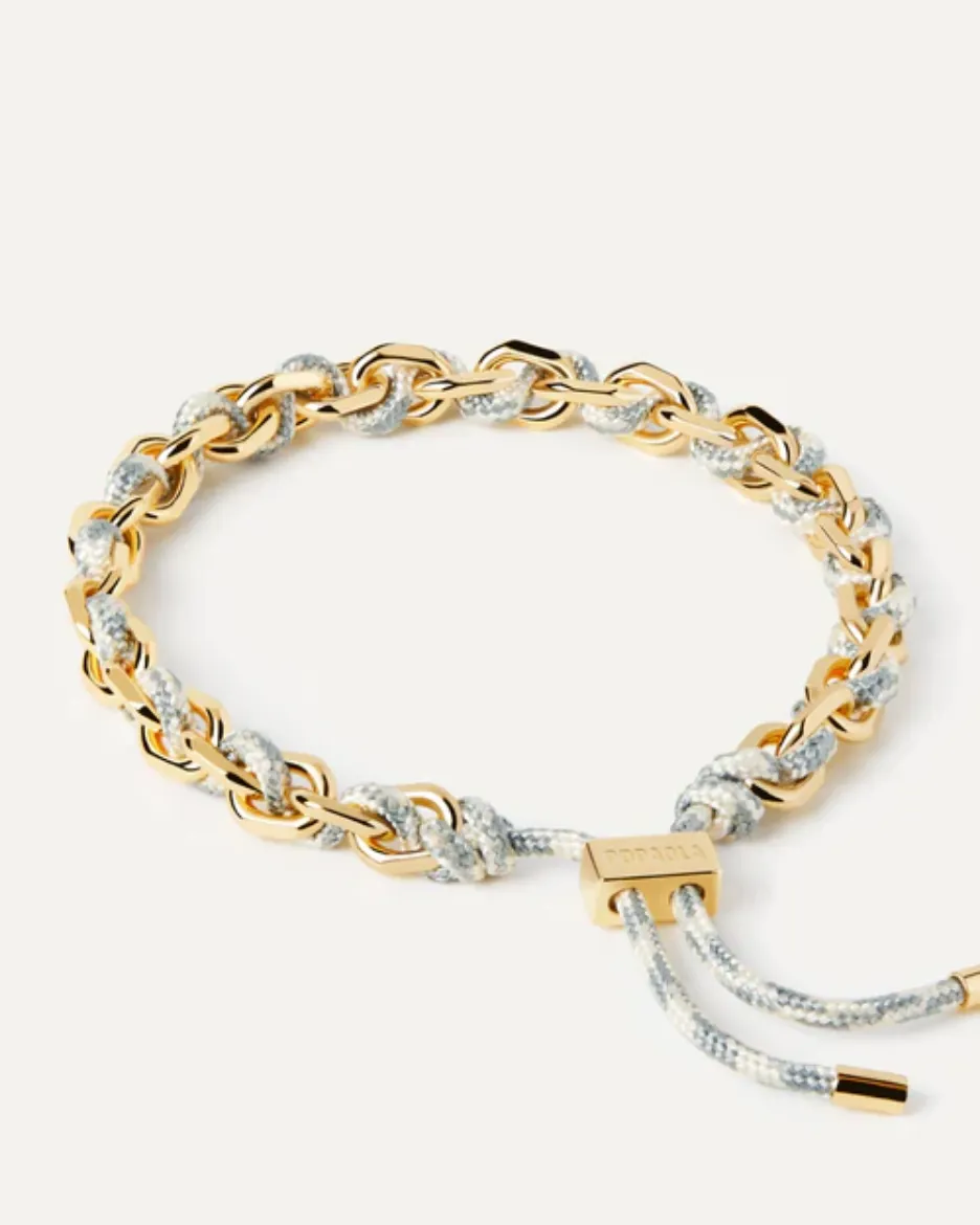 Picture of Sky Rope and Chain Bracelet in Gold