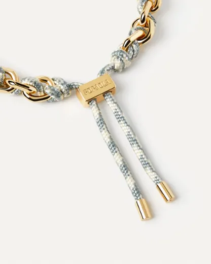 Picture of Sky Rope and Chain Bracelet in Gold