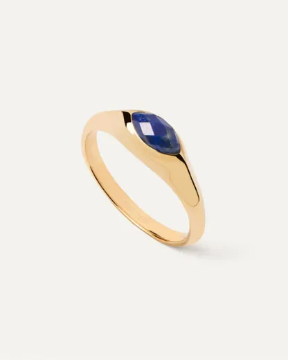 Picture of Lapis Lazuli Nomad Stamp Ring 