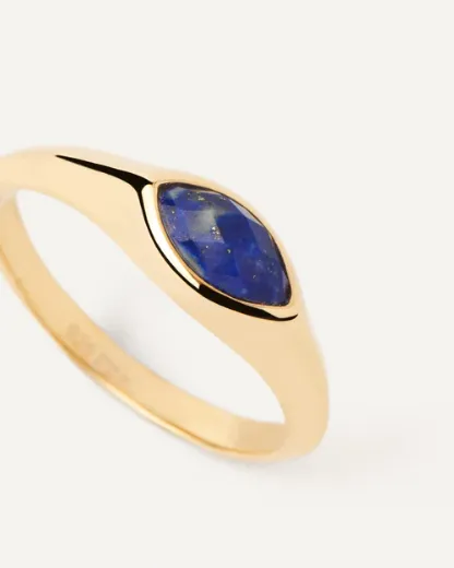 Picture of Lapis Lazuli Nomad Stamp Ring 