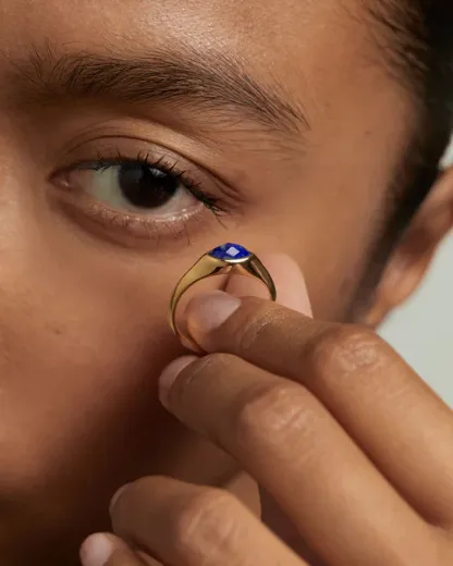 Picture of Lapis Lazuli Nomad Stamp Ring 