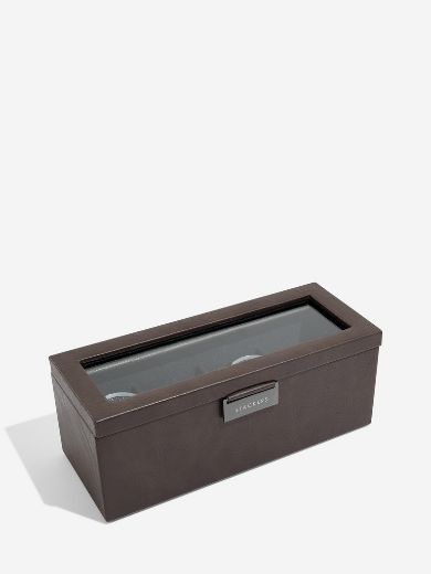 Picture of 4 Piece Watch Box in Brown 