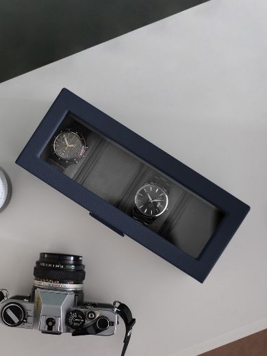 Picture of Navy 4 Piece Watch Box Stackers