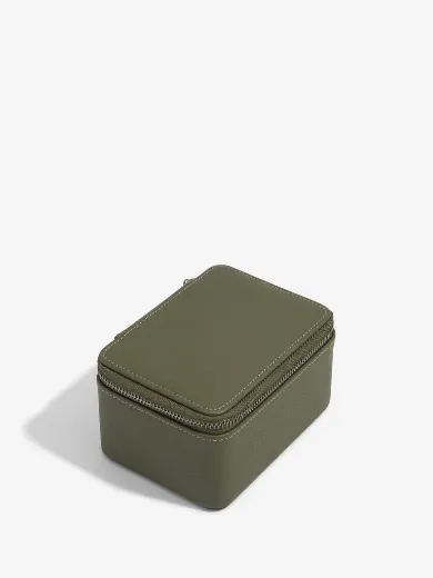 Picture of Olive Green Zipped Travel Double Watch Box