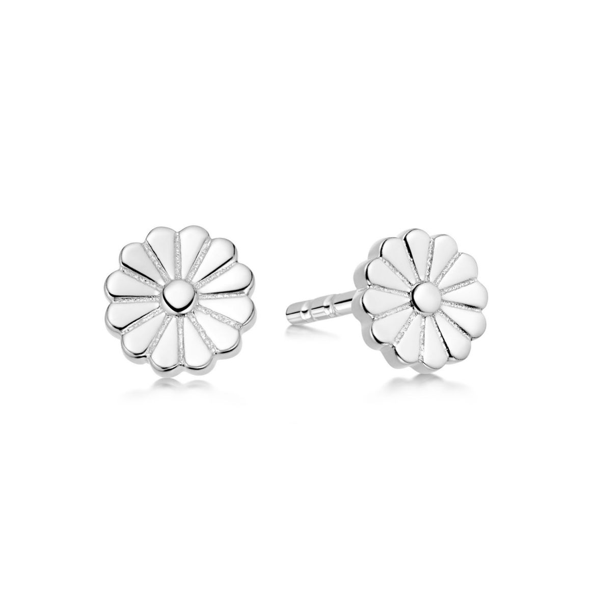 Picture of Daisy Bloom Stud Earrings in Silver 