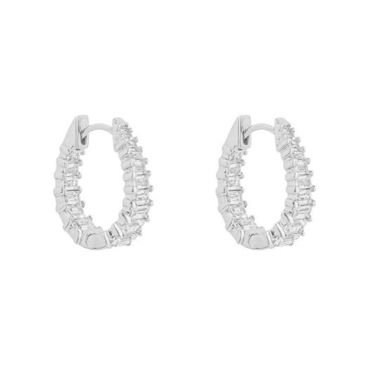 Picture of Statement Baguette Hoop Earrings