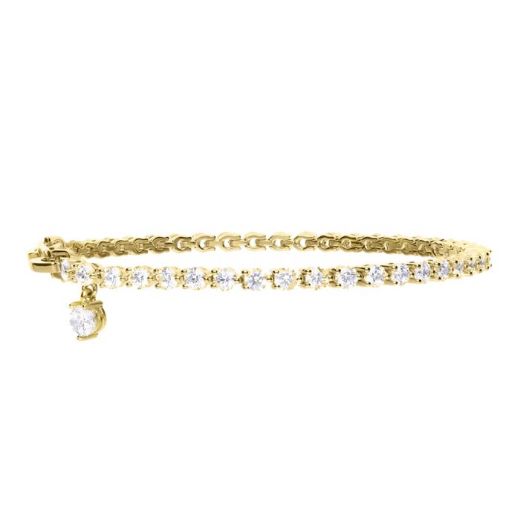 Picture of Small Zirconia Charm Tennis Bracelet