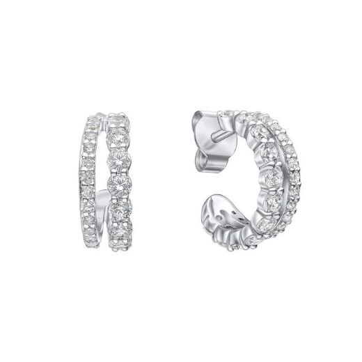 Picture of Infinity Zirconia Hoop Earrings