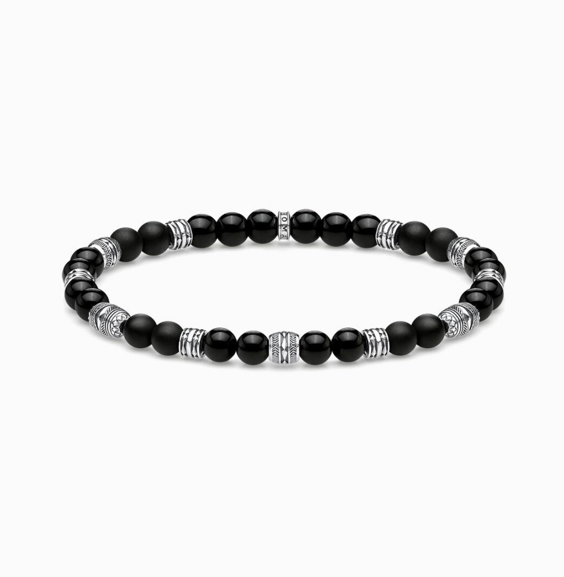 Picture of Black Lucky Charm Mens Bracelet