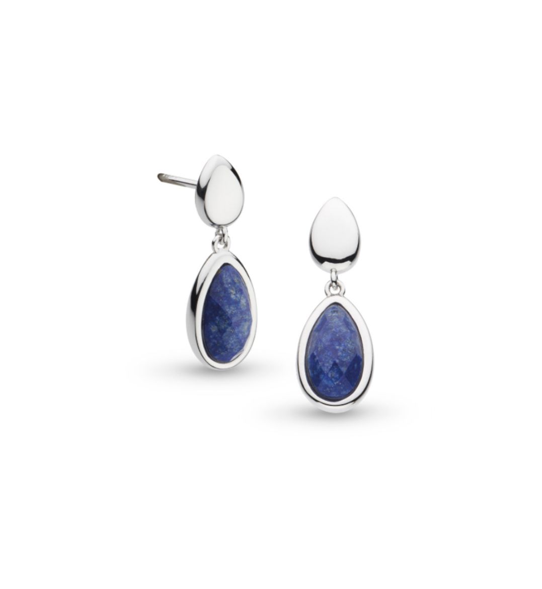 Picture of Coast Pebble Azure Duo Droplet Stud Drop Earrings