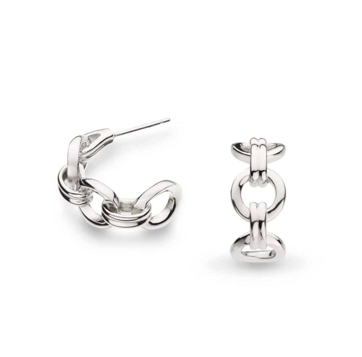 Picture of Bevel Unity Hoop Stud Earrings