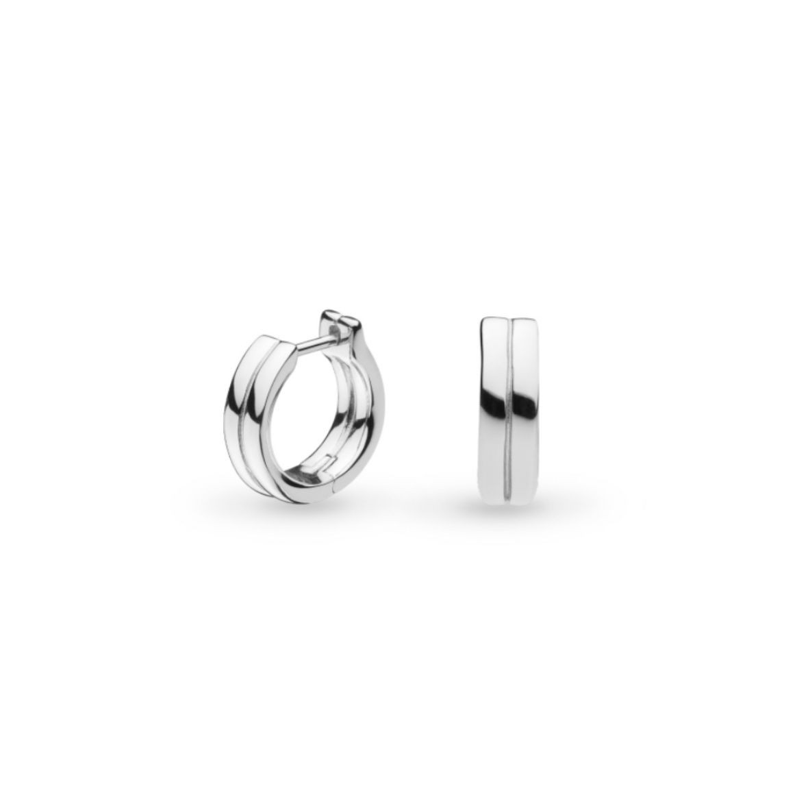 Picture of Bevel Unity Huggie Hoop Earrings