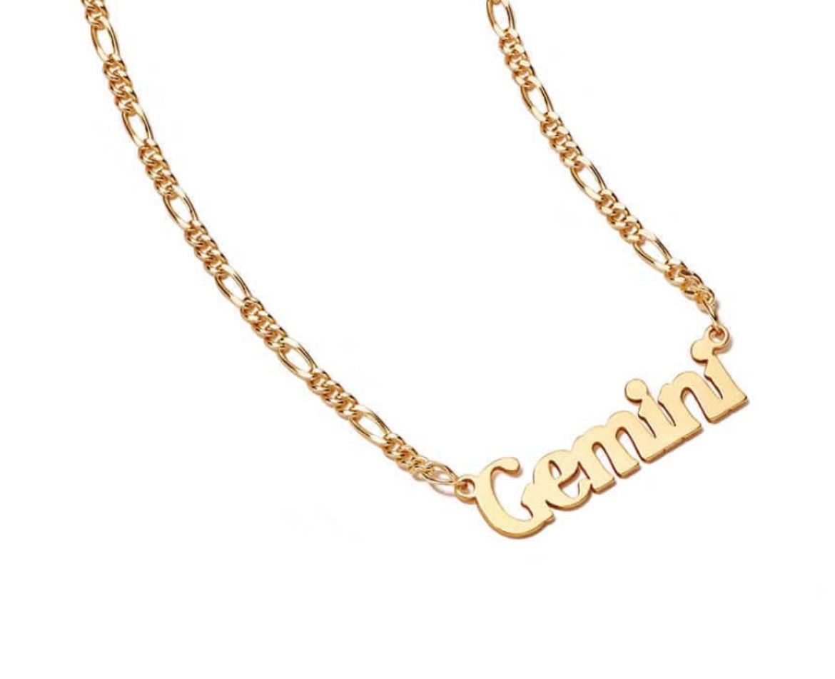 Picture of Zodiac Gemini Necklace in 18ct Gold Plate