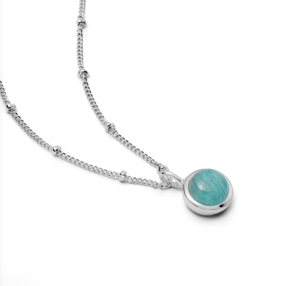 Picture of Healing Stone Necklace Silver - Amazonite