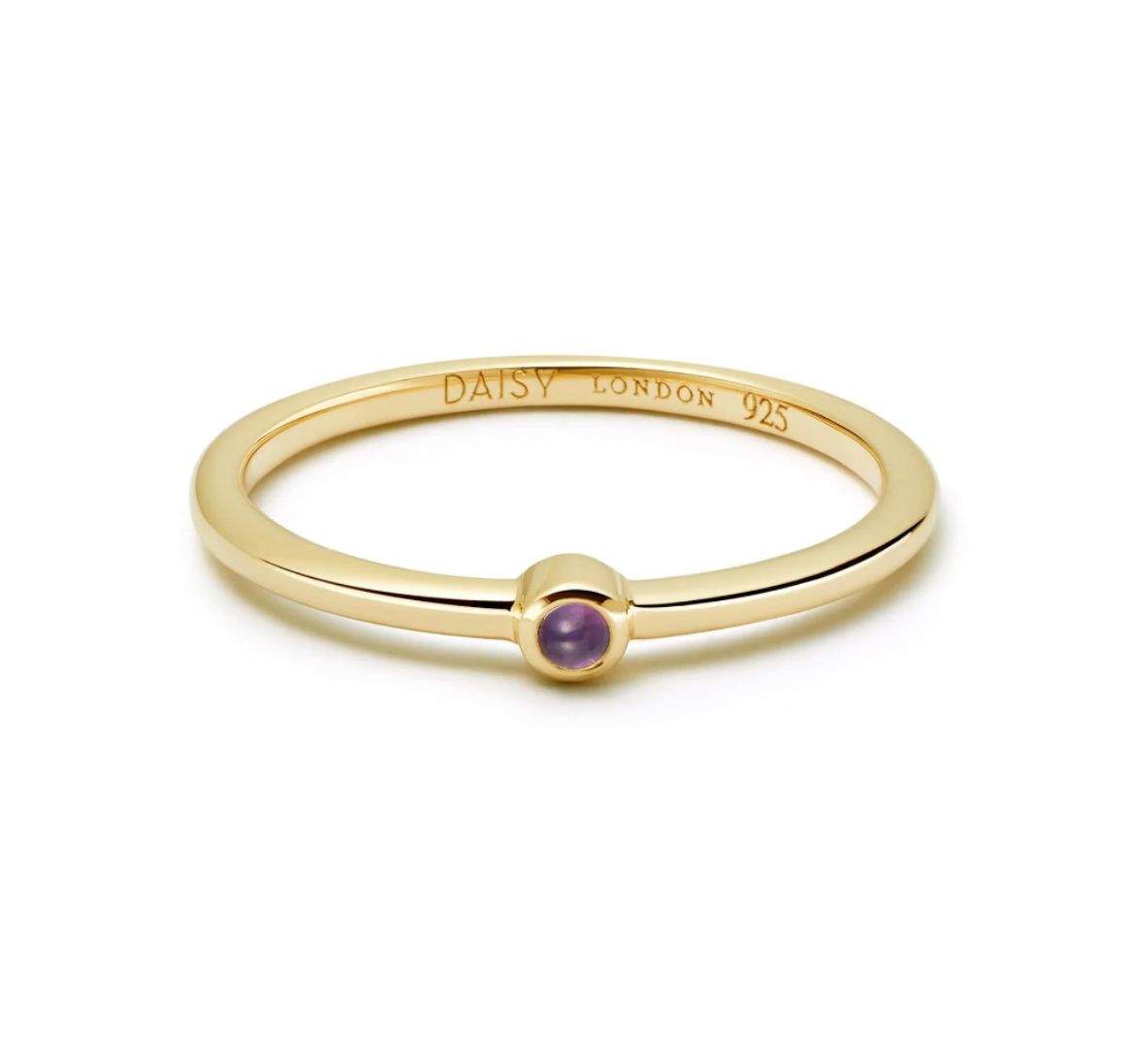 Picture of Healing Stone Ring 18Ct Gold Plate - Amethyst