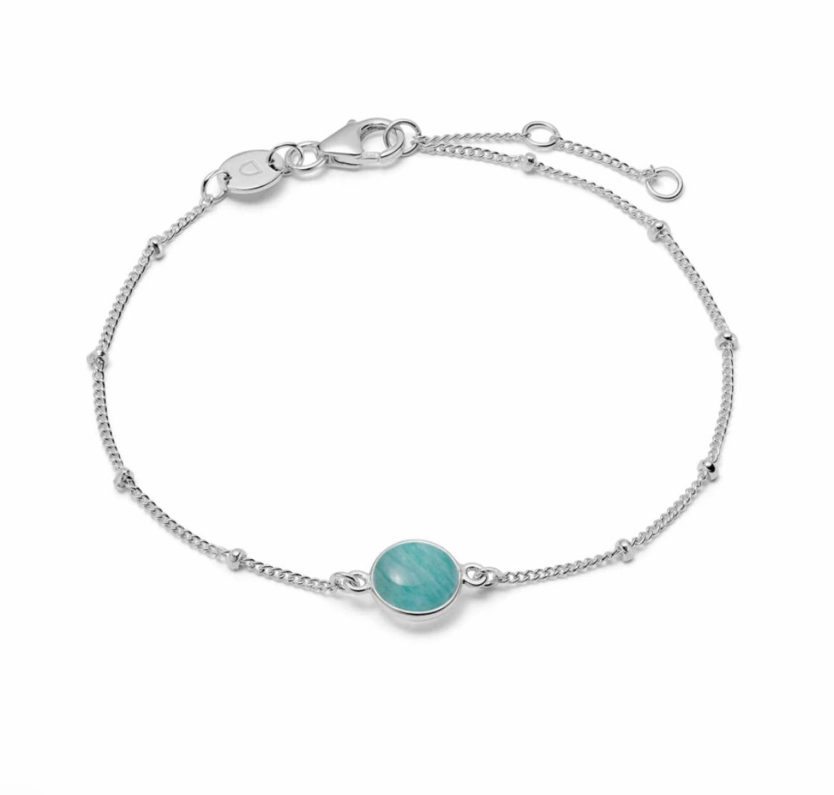 Picture of Healing Stone Bobble Bracelet Silver - Amazonite