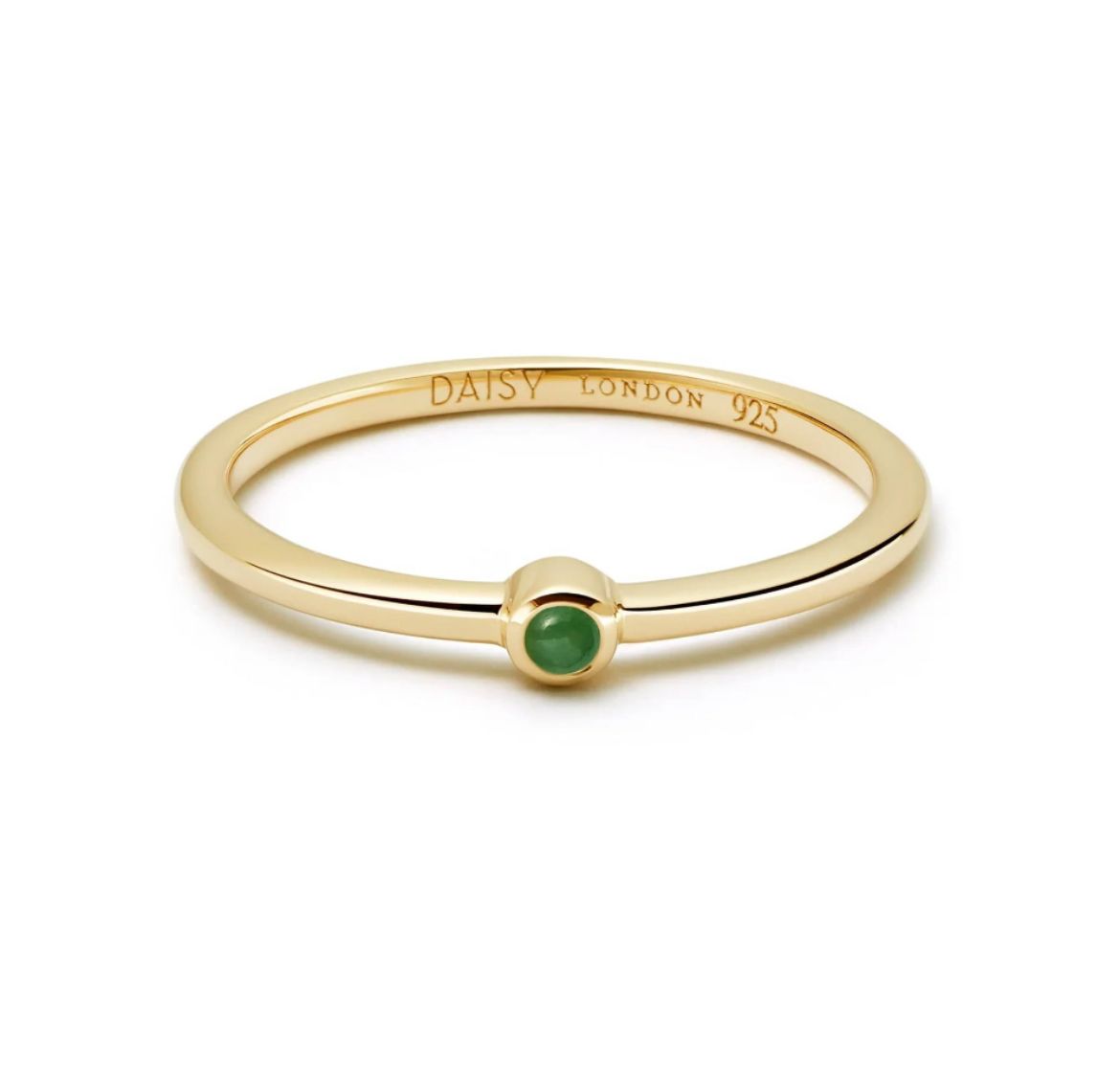 Picture of Healing Stone Ring 18Ct Gold Plate - Green Aventurine