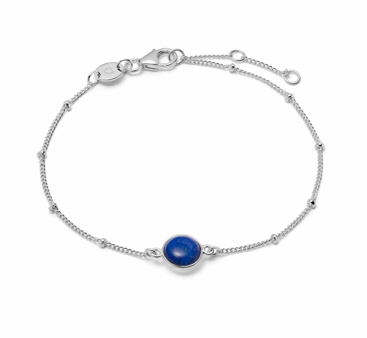 Picture of Healing Stone Bobble Bracelet Silver - Lapis