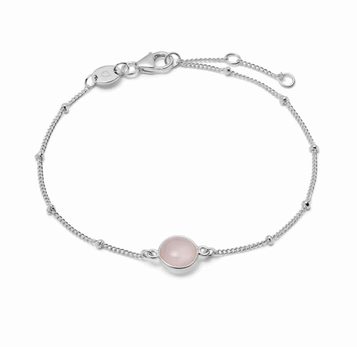 Picture of Healing Stone Bobble Bracelet Silver - Rose Quartz