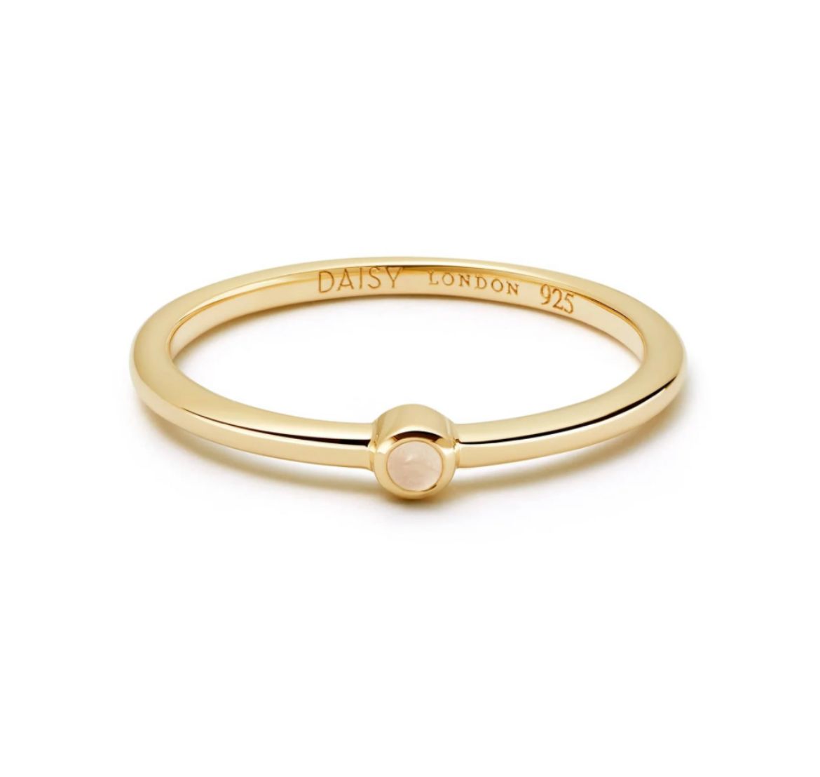 Picture of Healing Stone Ring 18Ct Gold Plate - Rose Quartz