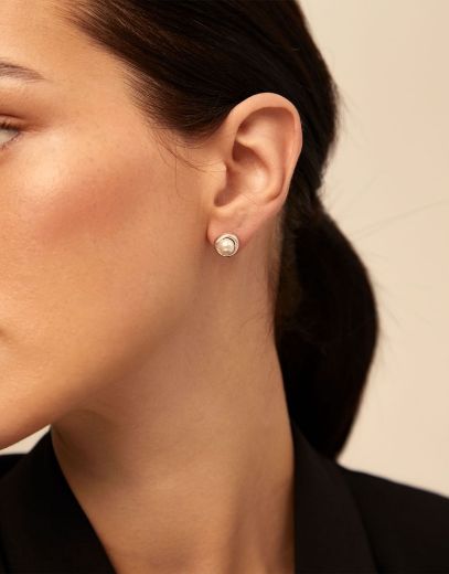 Picture of Ego Silver Ear Studs 