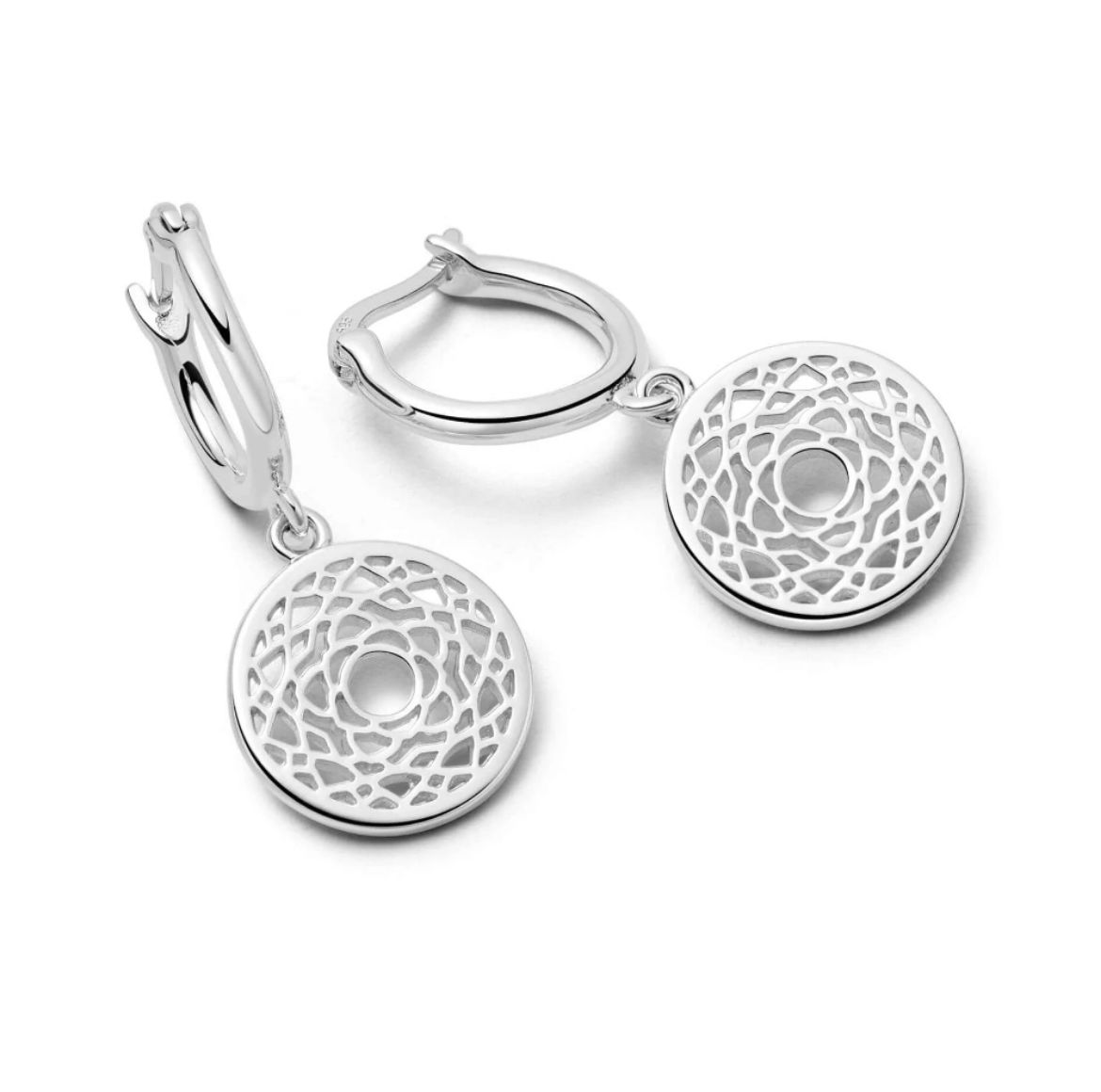Picture of Chakra Crown Earrings Silver