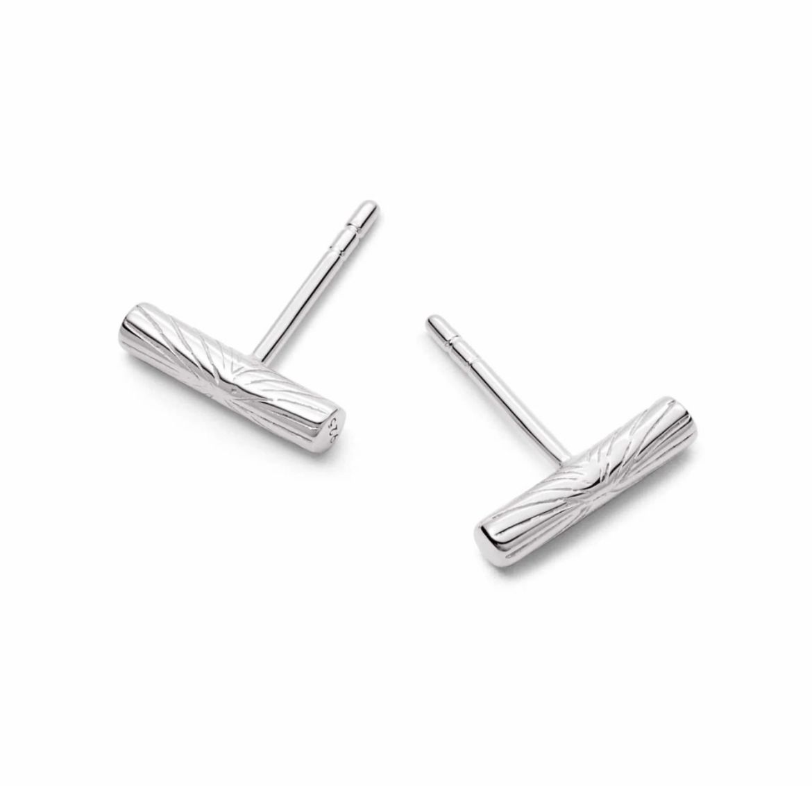 Picture of Estée Lalonde T Bar Silver Stud Earrings 